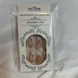 Press-On Nails - Elegant Pink with bows